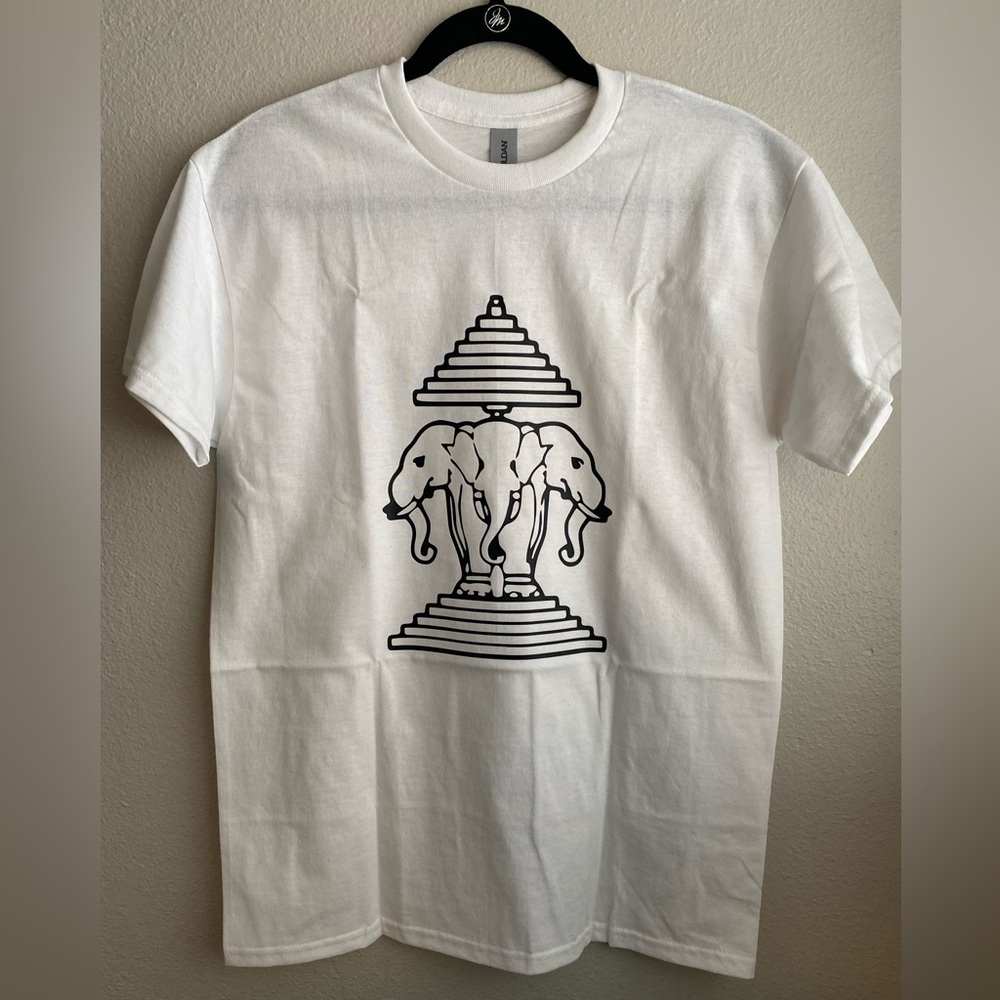 Lao - 3 Elephants T-Shirt White